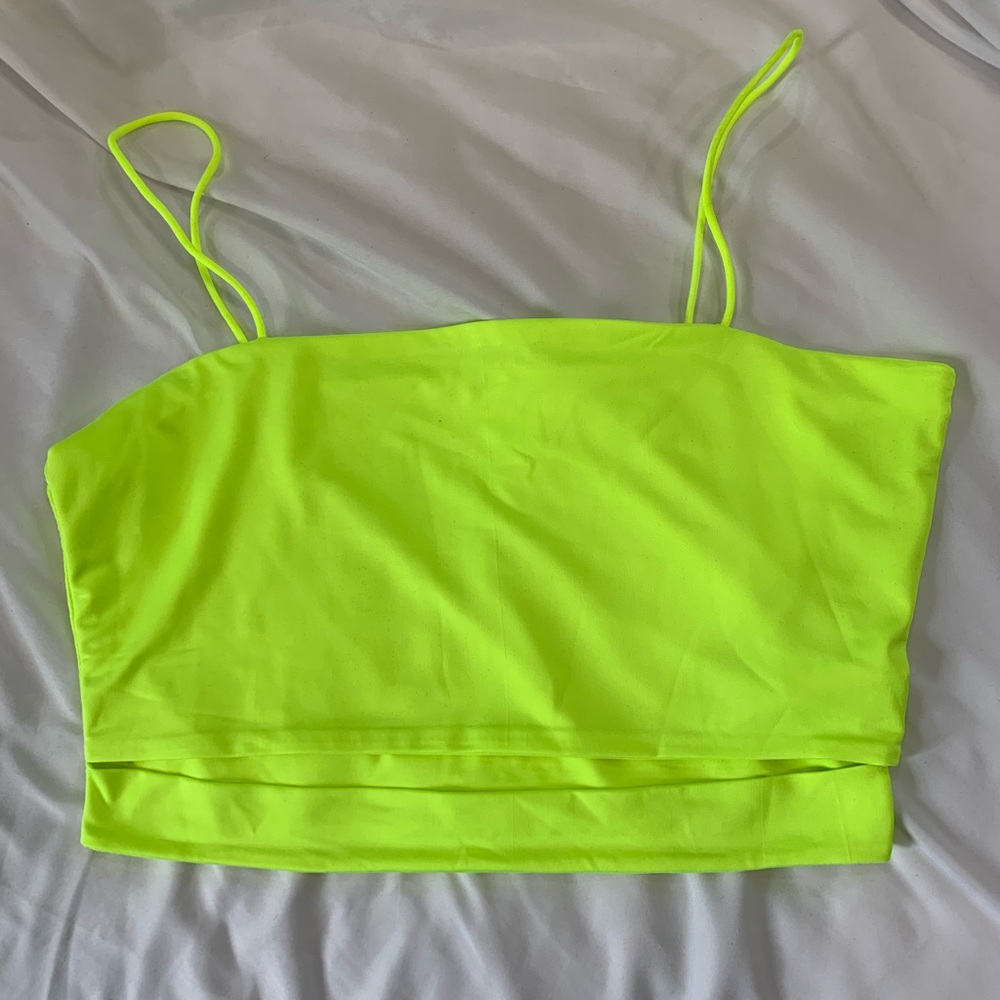 SHEIN crop top w/ slit